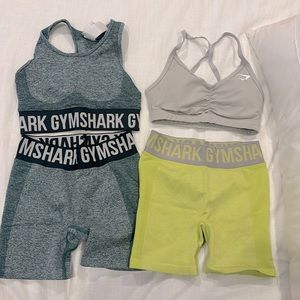 Gym shark bundle! 2 sports bra and 2 shorts